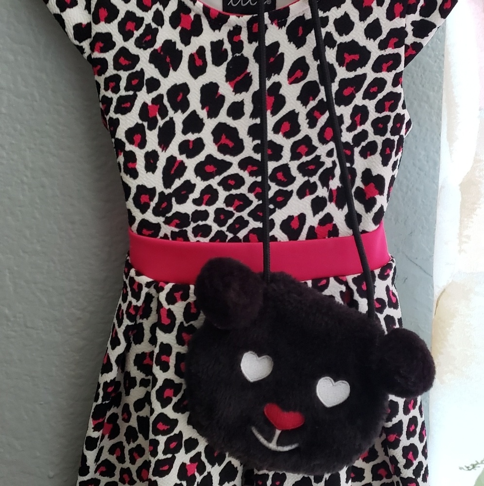 Leopard print girls 4t dress